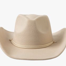 Lanzom Women Men Retro Felt Wide Brim Western Hat