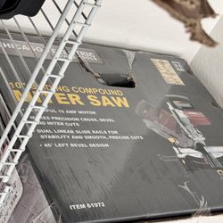 10” Sliding Compound Miter Saw. Brand New. Kendall Area