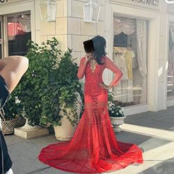 Size 2 Prom Dress Red