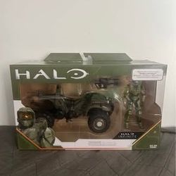 Jazwares World of Halo - MONGOOSE Vehicle with Master Chief + Rocket Launcher