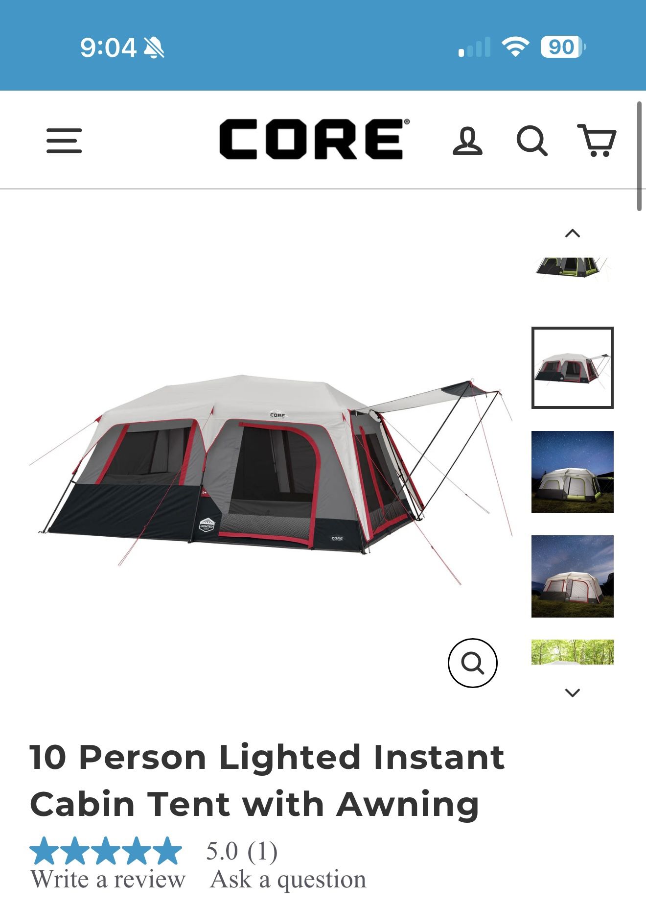 Core 10 Person Tent