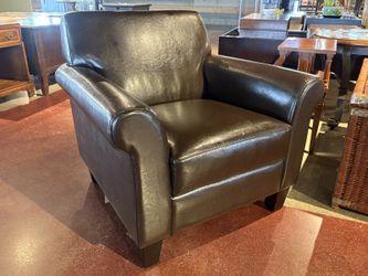 Dark Roast Brown Armchair