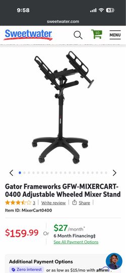 Gator frameworks mixer stand