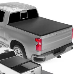 LA Zona Auto Parts 2004 to 18 Chevy Silverado Sierra 5.8 short bed Roll Up Tonneau Bed Cover Cubierto Tapa Enrolla Soft 