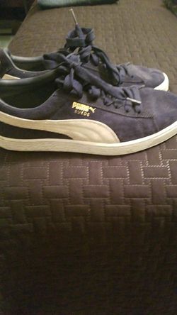 Puma suede shoes Dark Navy blue Size 9 Men's