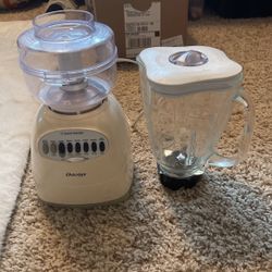 Used Working Osterizer 12 Speed Blender With Food Processor Attachment