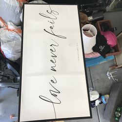 Love Never Fails Wall Art