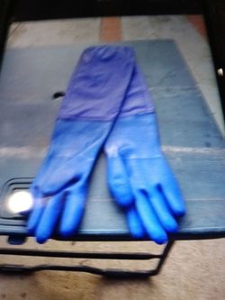 Western safety oil resistant PVC gloves