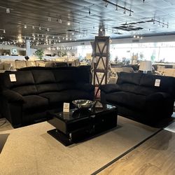 Black Sofa And Loveseat