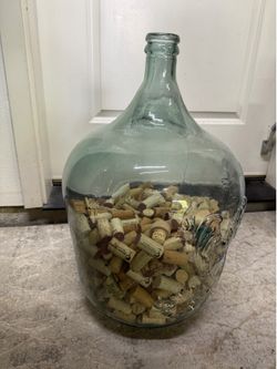 Glass Wine Stopper Jug