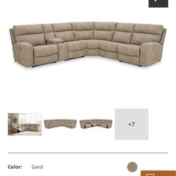 Brand new sectional power head and foot rest from Ashley