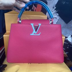 Louis Vuitton Purse Clutch Capucines Top Handle And Bleaker Box 