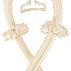 Heatless Hair Curlers For Long Hair, Heatless Curling Rod Headband You Can To Sleep In Overnight, Soft Foam Hair Rollers, Curling Ribbon and Flexi Rod