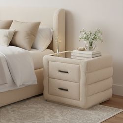 Soffice Beige Nightstand