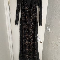 Beautiful Black Lace Evening Gown
