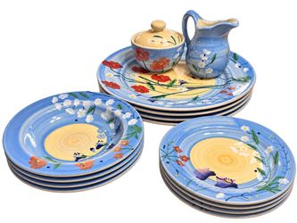 Hartstone Prairie Flower Dinnerware Set of 4