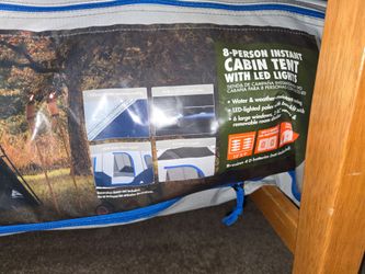 Ozark Trail 8-Person Instant Cabin Tent with LED Lights