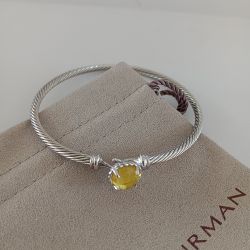 David Yurman yellow topaz Sterling Silver  Bracelet 