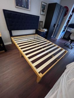Like New Queen Size Bed Frame And Mattress