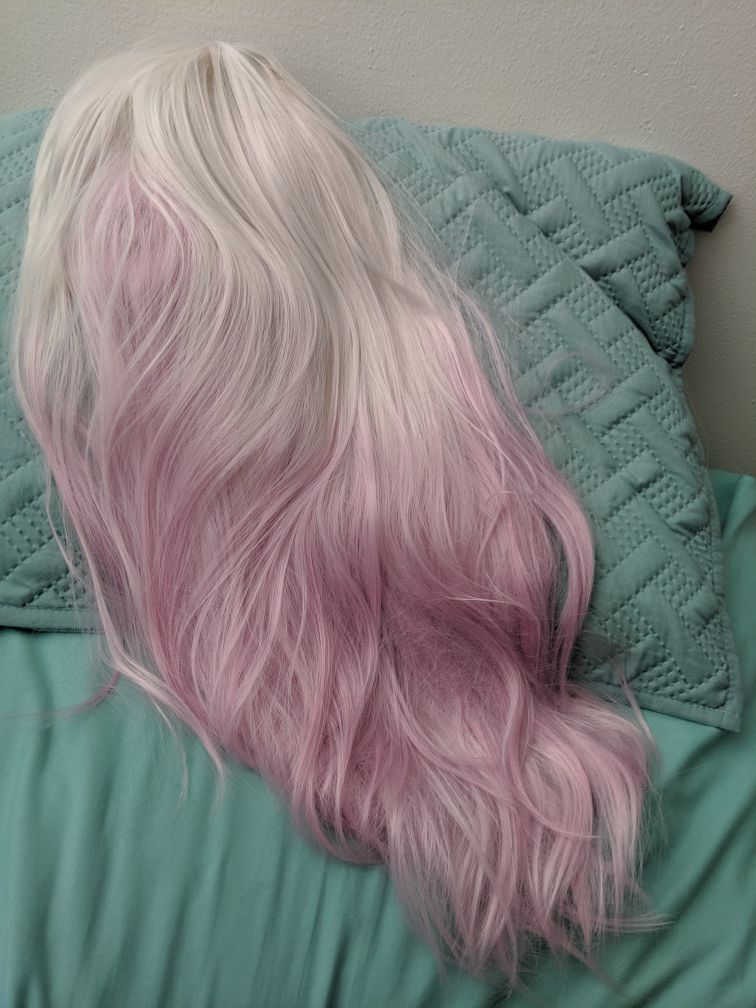Brand New PINK and WHITE WIG