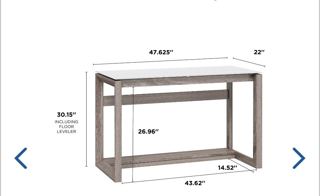 Office Desk - Whalen Cecile 48in Desk For Writing Or Decorating