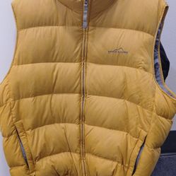 Eddie Bauer Premium Goose Down Puffer Vest Men's Size XL