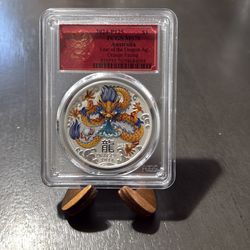 1 oz Year of Dragon MS70 PCGS