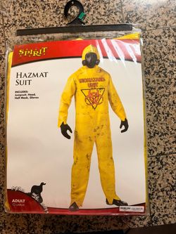 Spirit Halloween hazmat adult costume