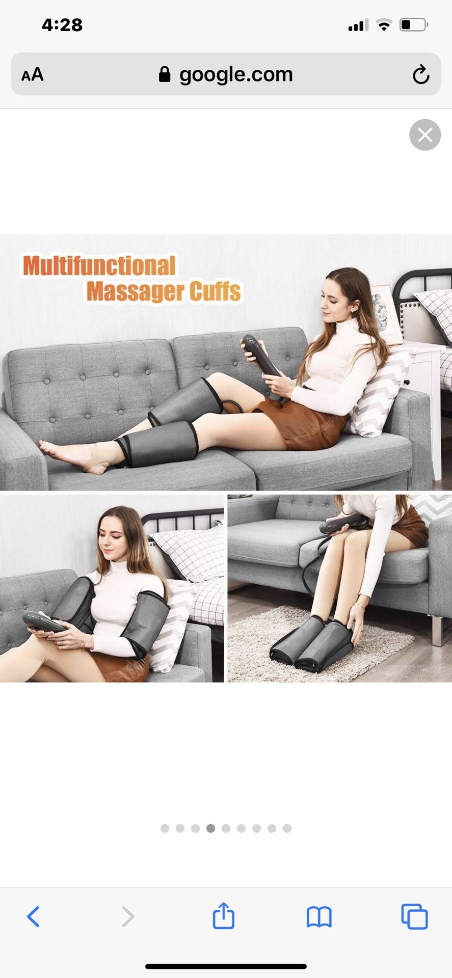 Leg Air Compression Massager with 3 Mode