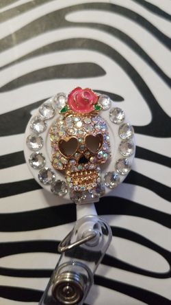 Dia de los Muertos badge holders