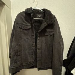 Black Denim Jacket Size XL