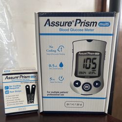 Blood Glucose Meter and Test Strips - New In Box