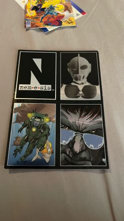 ULTRAMAN 1993 NEMESIS COMICS 4 CARDS UNCUT SHEET PROMO