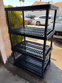 Black Plastic Shelf