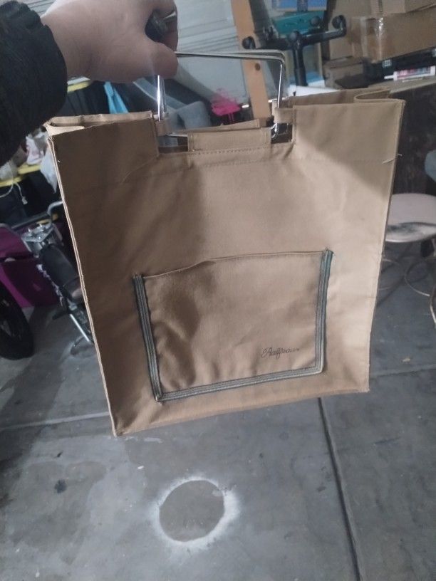Beige Vintage 1970's Ralfeaux tote Bag!
