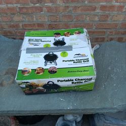 New In Box 14" Portable Charcoal Kettle Grill