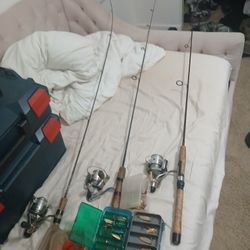 Fishing Pole Fish Scale Lures Bag And Bag Box Everything Here