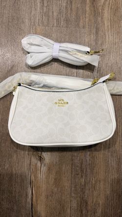 White/Gold coach bag