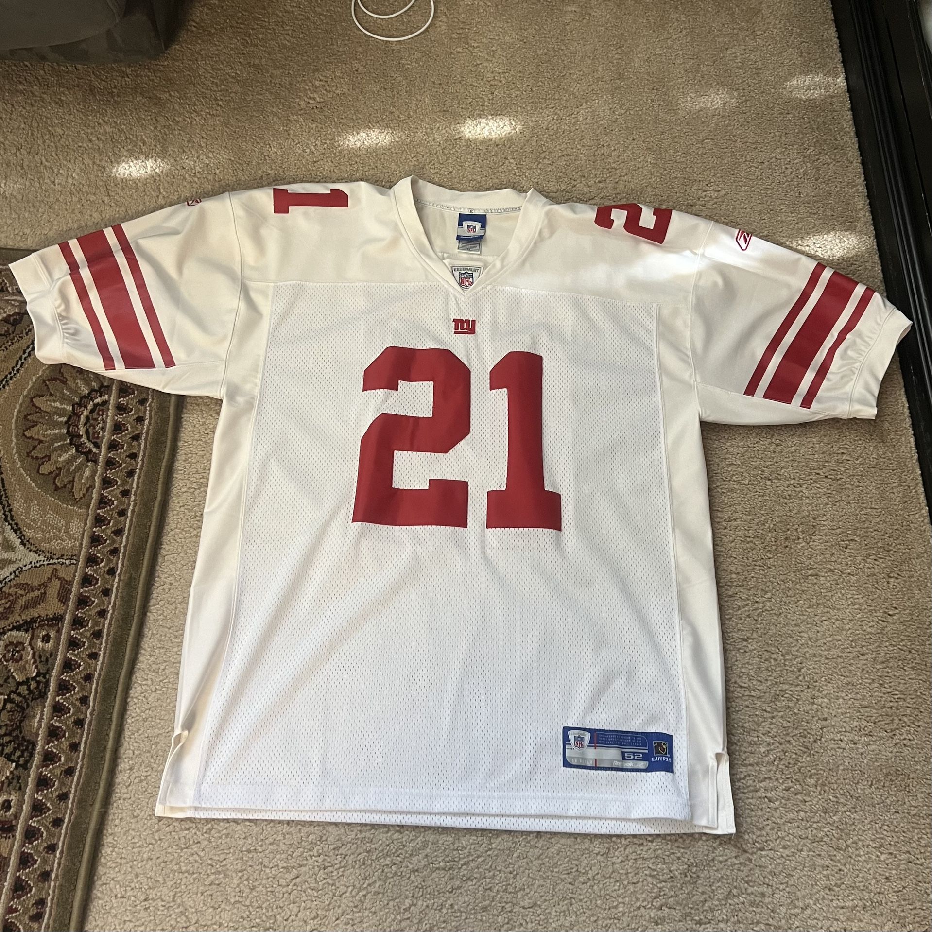 2005 2006 TIKI BARBER NEW YORK GIANTS WHITE JERSEY Size 52
