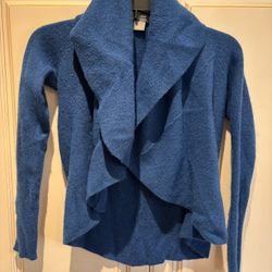 Neumann Marcus Crop Cashmere Sweater Size S