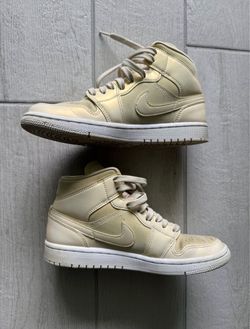 Size 5.5Y / 7 W - Air Jordan 1 Mid Lemon Yellow (2019)