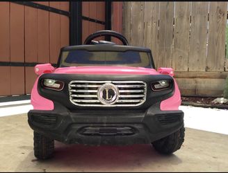 Pink 12V Ride-On G-Wagon Style Truck for Kids