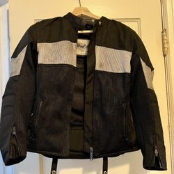 Black Women’s Motorcycle Jacket Size XS