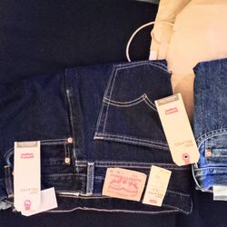 550 Levi's straight leg   2 pair   36W x 30L