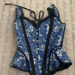 Small Blue Corset 