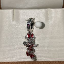 Pandora Disney Minnie Mouse Ice Skating Dangle Charm (Sterling)