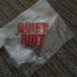 Vintage Quite Riot Lapel Pin