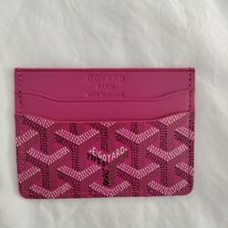 Red Goyard Wallet 