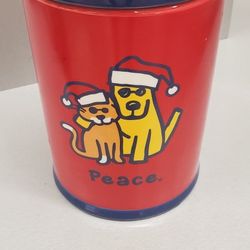 LIFE IS GOOD DOG CANISTER 