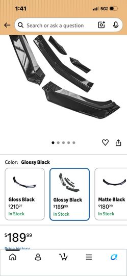 Chevy camaro front bumper lip spoiler